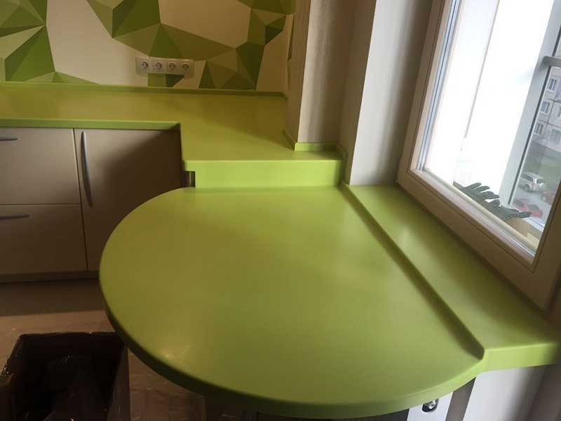 ���������� �� �������������� ����� Corian Serpentine Green